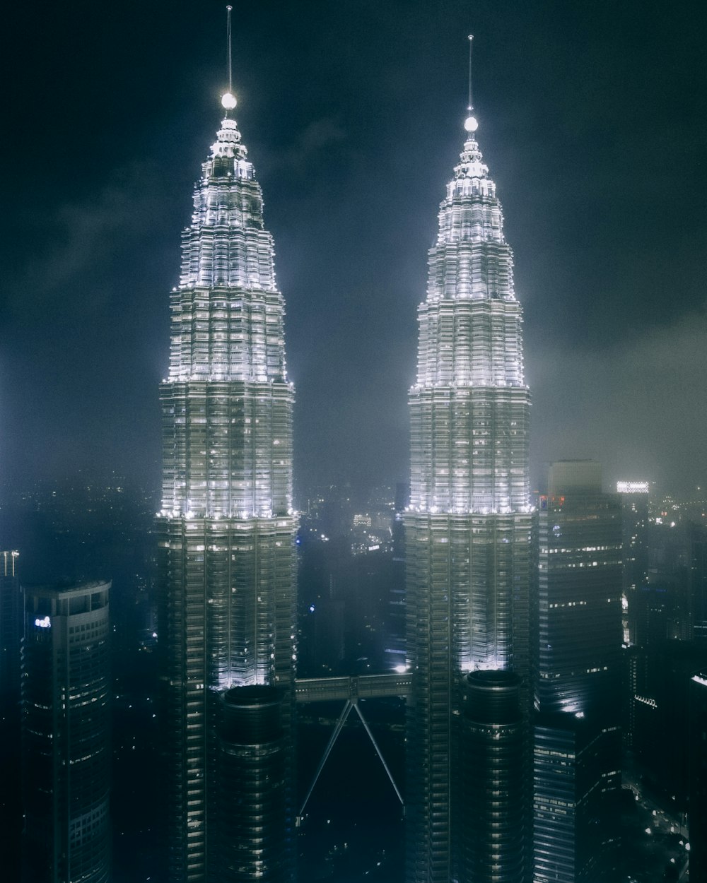 high rise building during night time