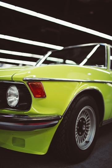 A stunning view of a second-hand car being inspected.