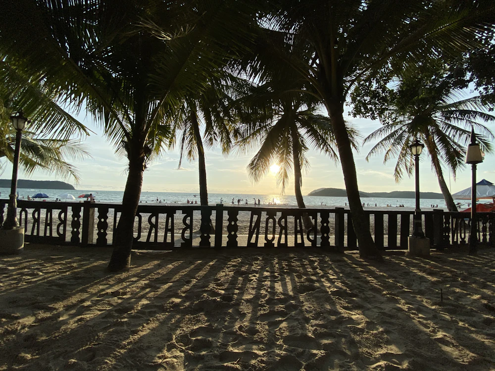 Vue aérienne des côtes de Langkawi, Malaisie