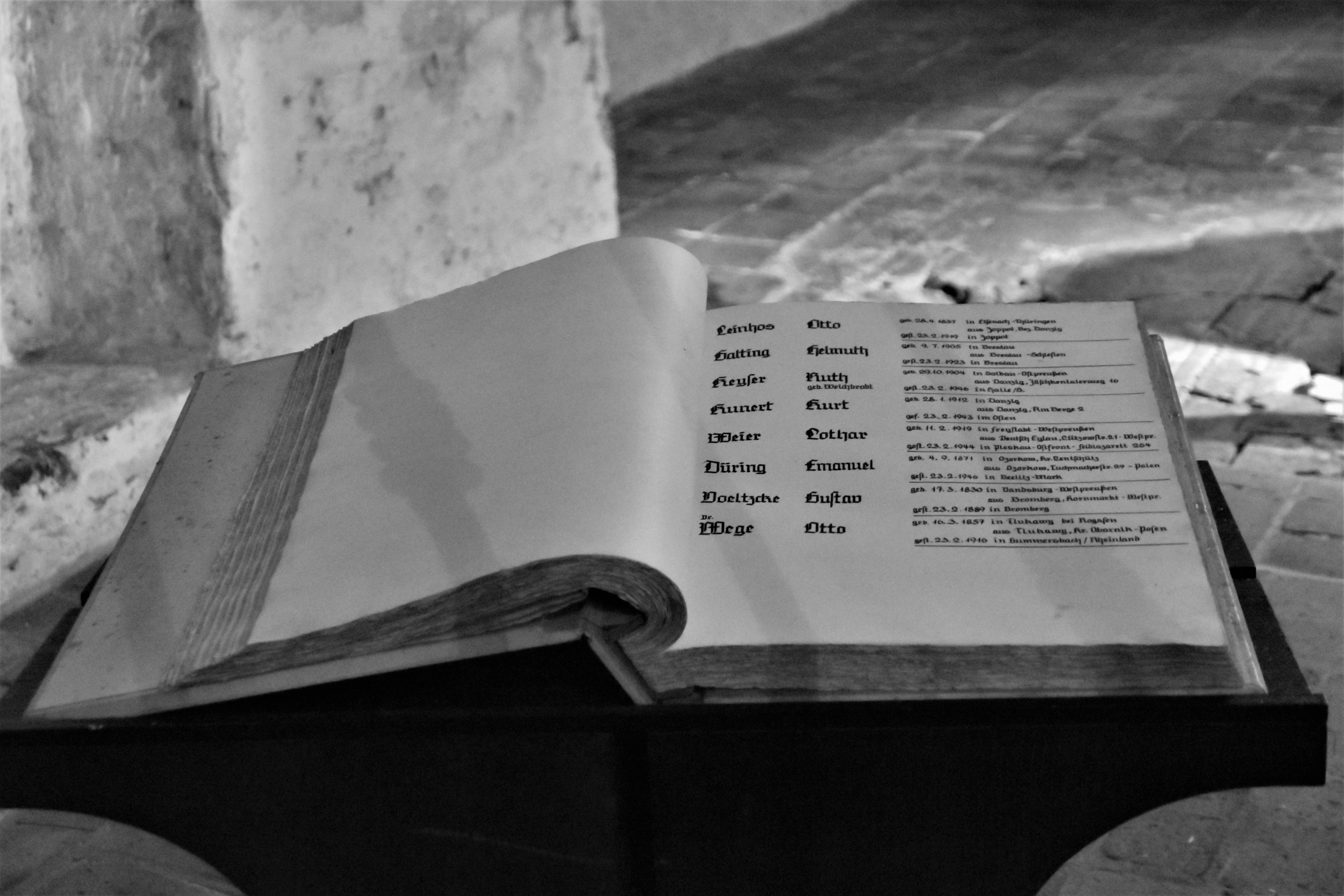 white book page on brown wooden table