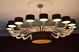 black and white pendant lamp