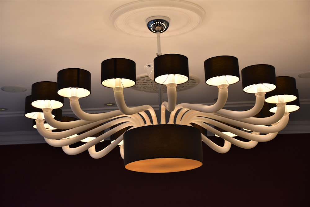 black and white pendant lamp