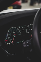 Speedometer indicating high internet speed and performance.