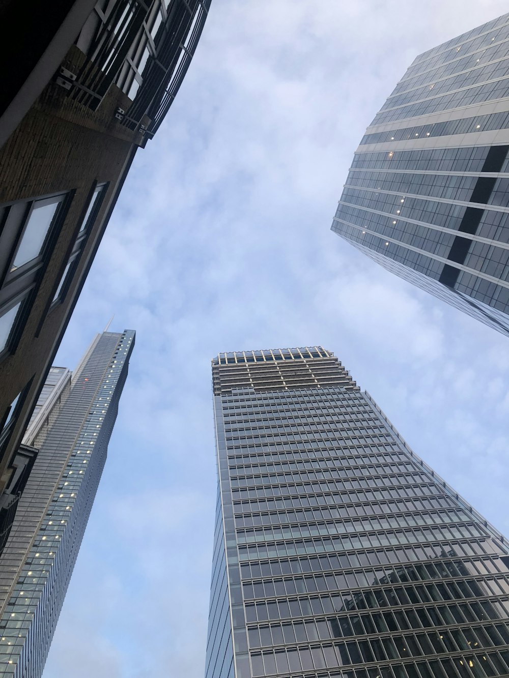 low angle photography of high rise building