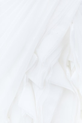 white textile in close up photography
