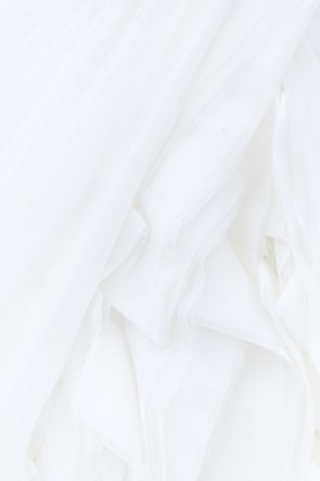 white textile in close up photography