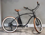 black and brown city bike