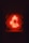 red heart with light on the wall