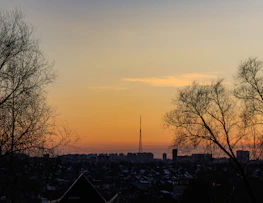 A serene Ahmedabad skyline at sunset, symbolizing growth and opportunity.