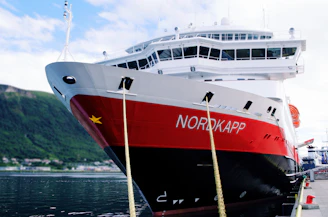 white and red ship on sea during daytime