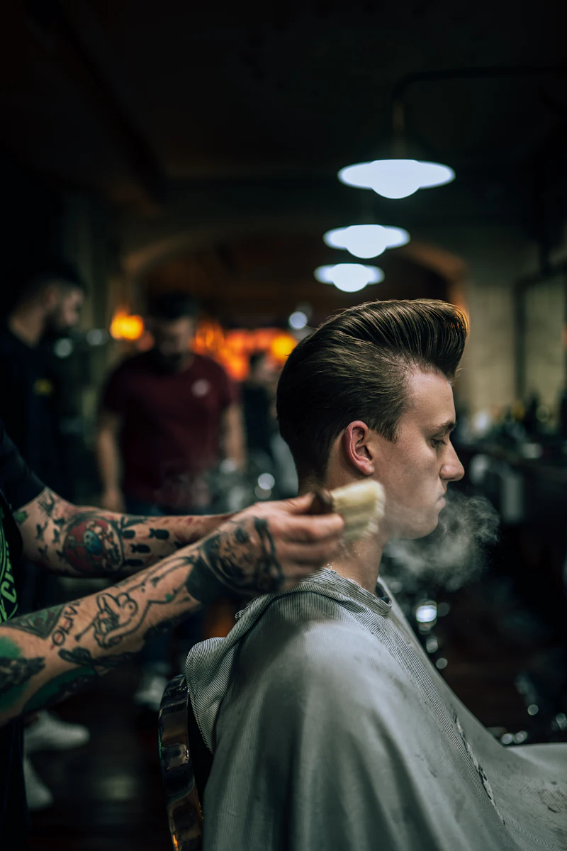 Example website for Rowhouse Barber Co., a made-up barbershop