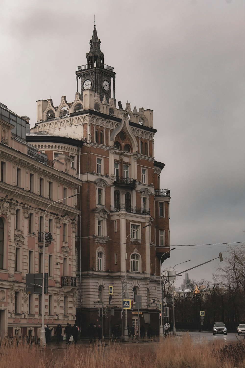 brown concrete building under white sky during daytime