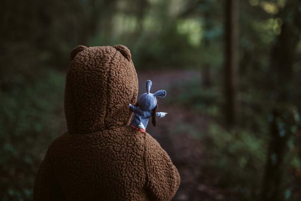 brown bear plush toy on brown bear plush toy