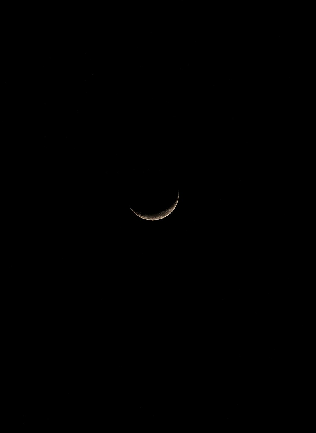 black and white half moon