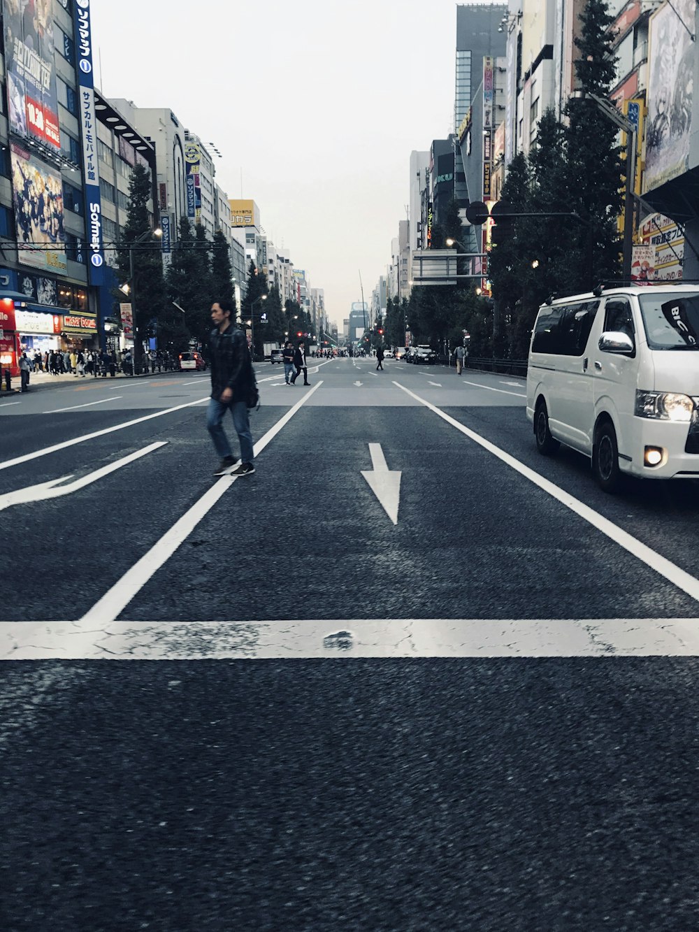 people crossing on pedestrian lane during daytime