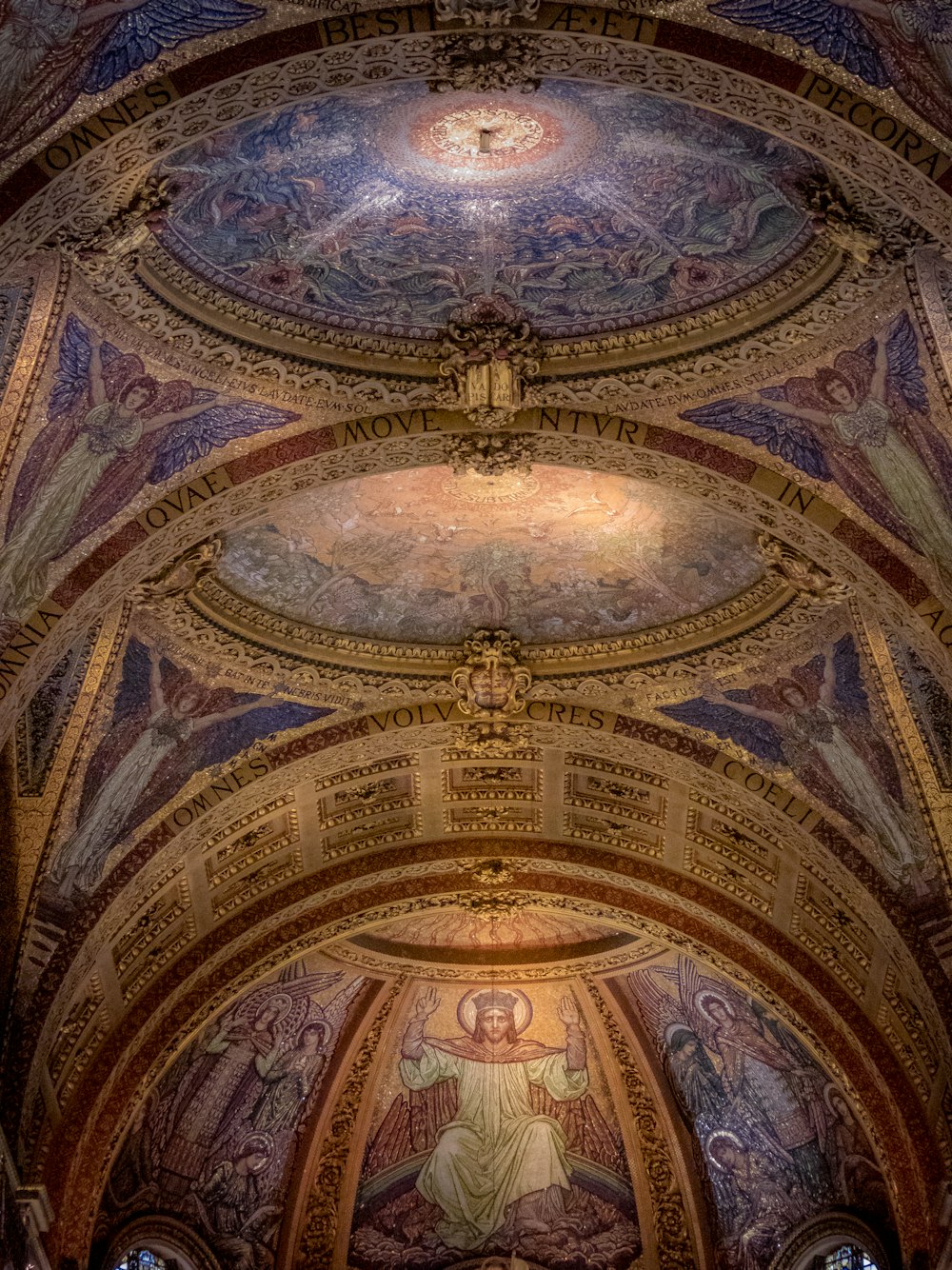 brown and white ceiling with light