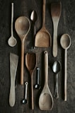 stainless steel spoon and fork