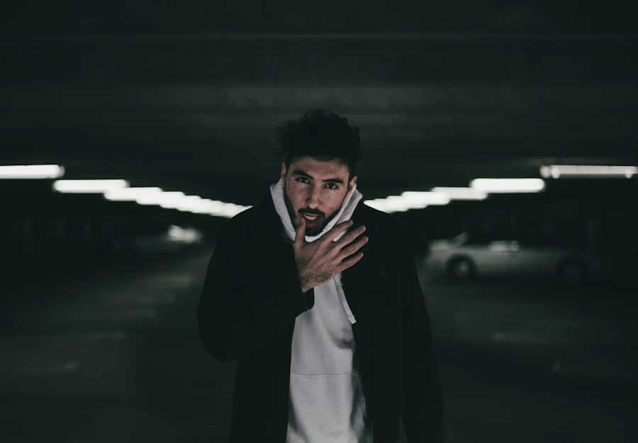 Portrait in dark tones