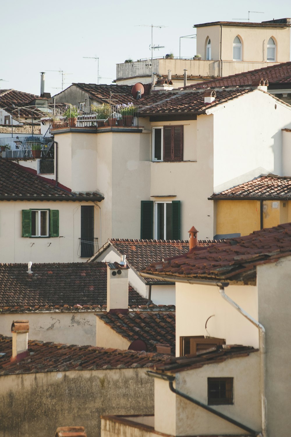 white and brown concrete houses