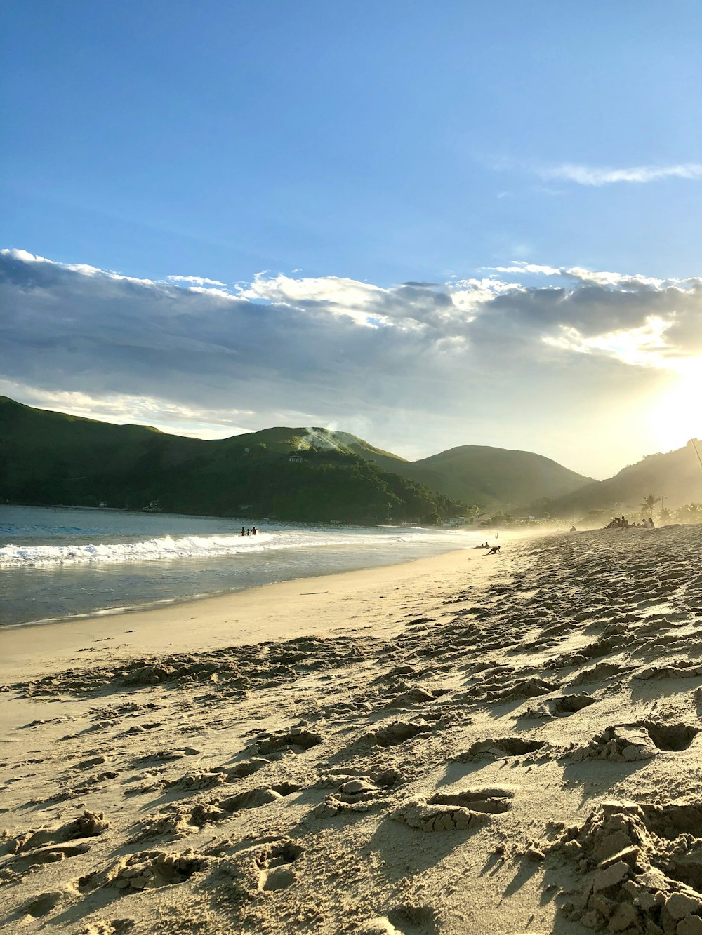 people on beach during daytime