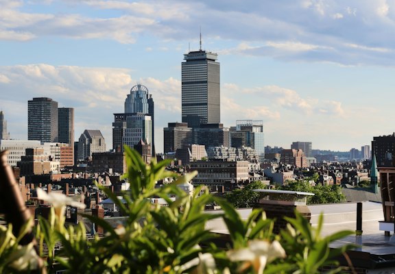 City skyline under blue sky during daytime — Boston, United States