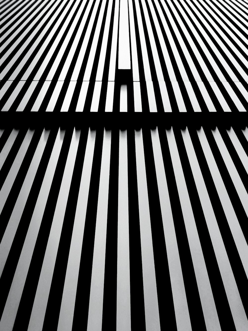 black and white striped textile