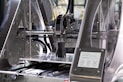 black and silver industrial machine