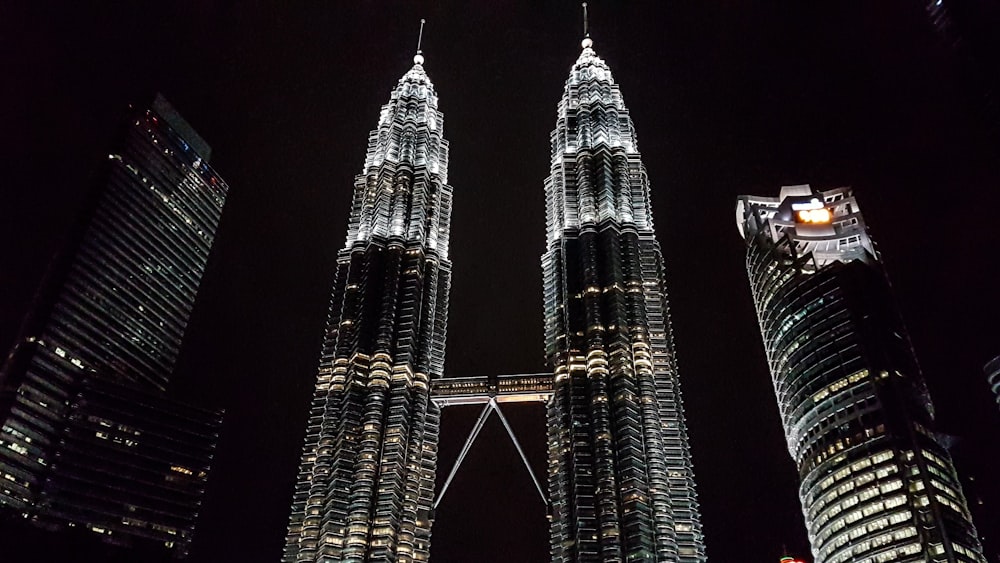 low angle photography of high rise building