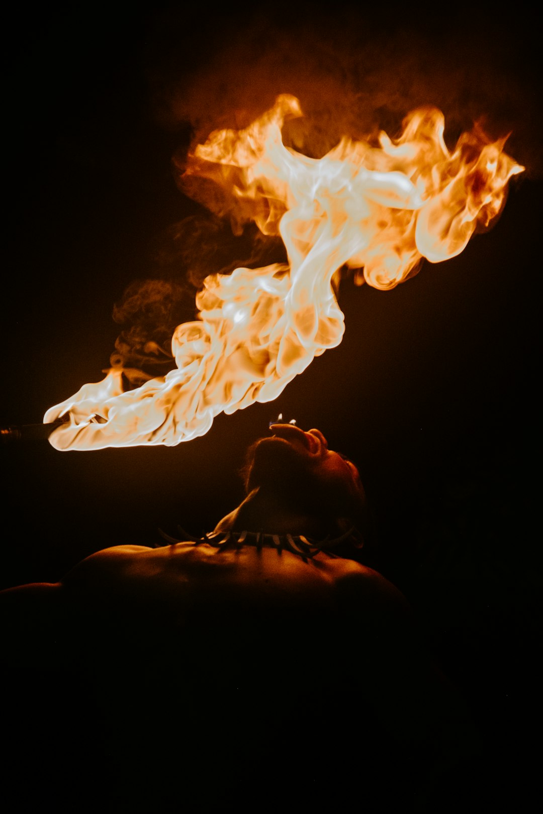 Taste of Fire! - this photo was captured during an amazing fire dance, part of the Fia Fia night at the Tradition Resort in Apia, Samoa