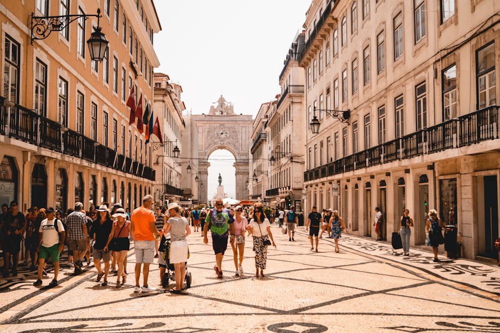 people walking on street near building during daytime