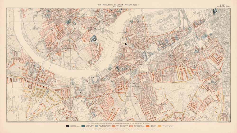 brown and white map illustration