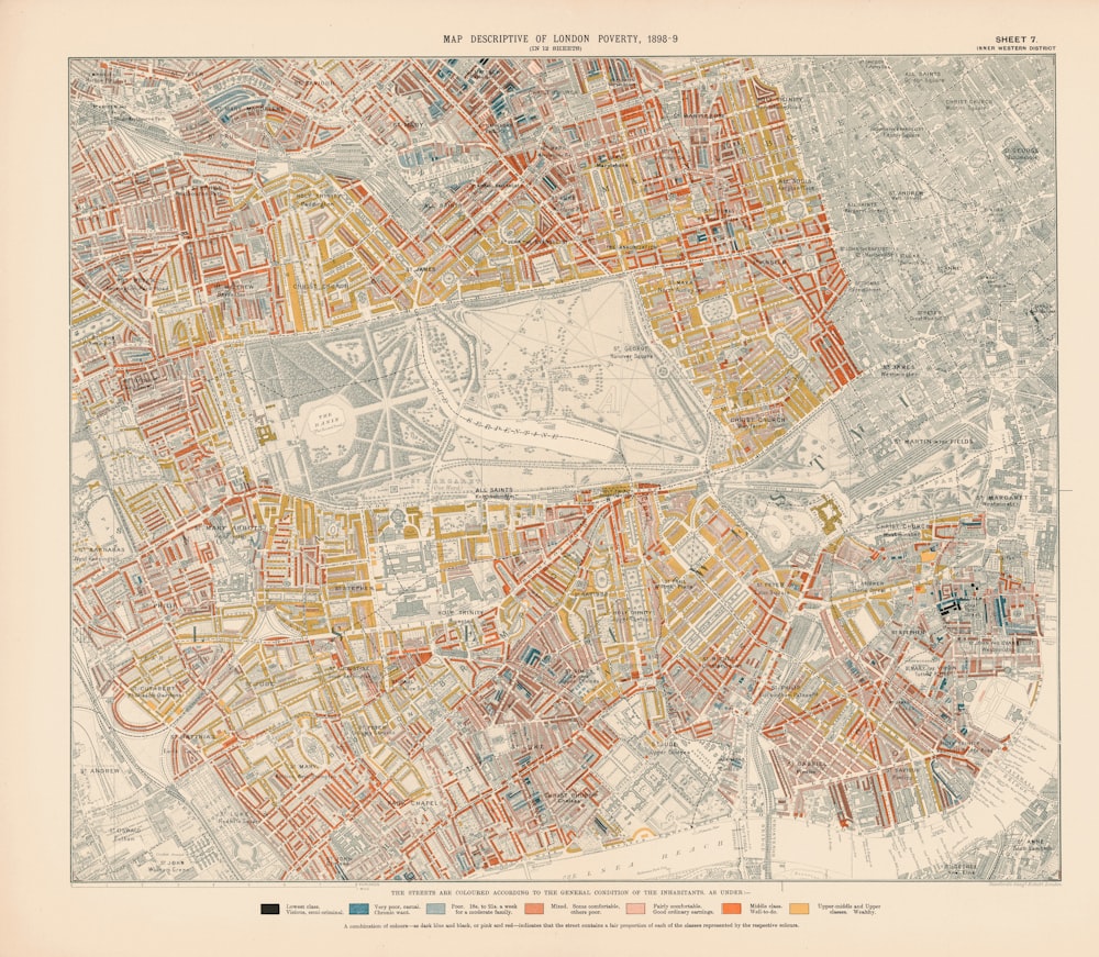 brown and white map illustration