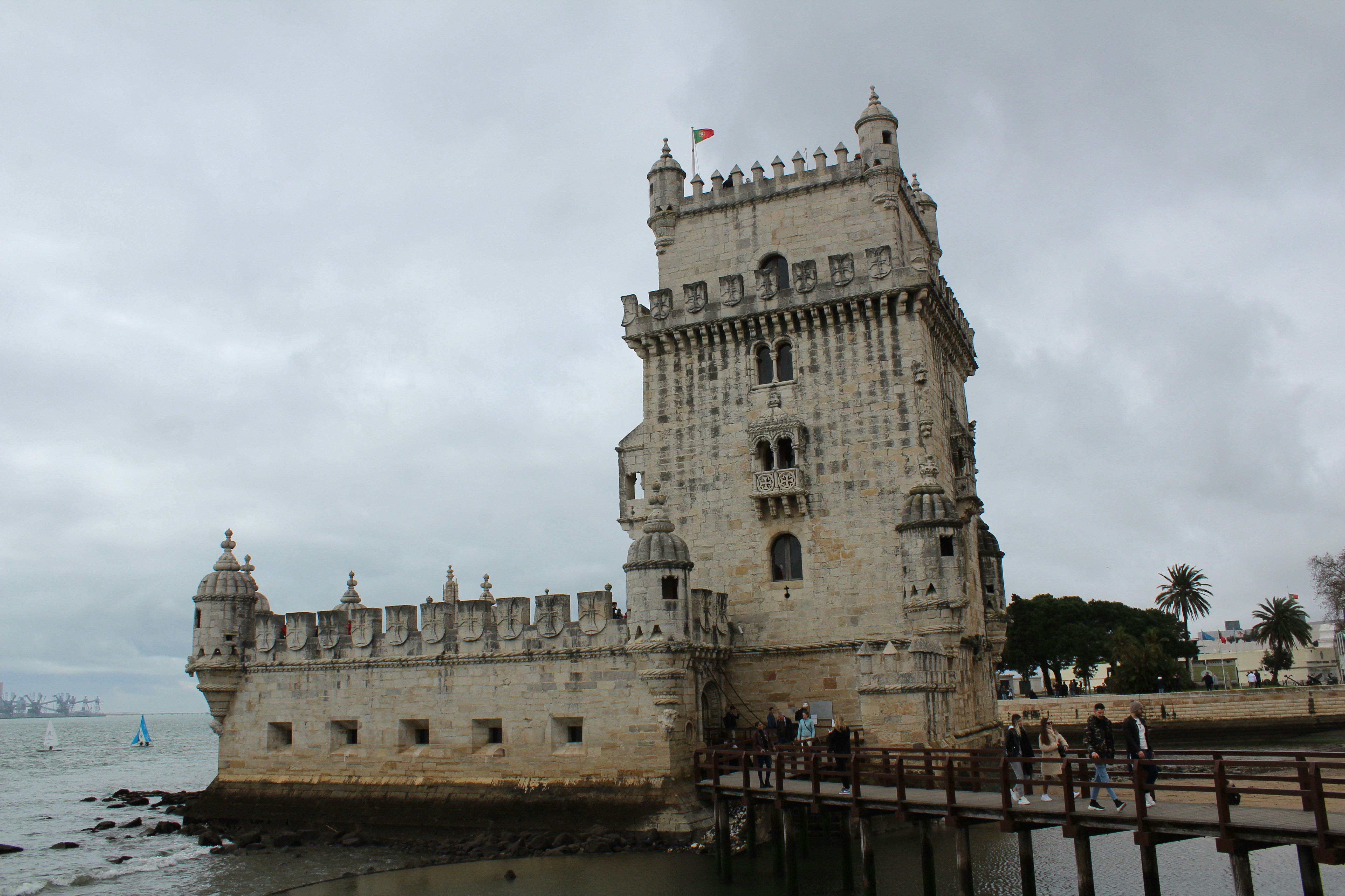 Belém Tower on the Tagus River in Lisbon Portugal
