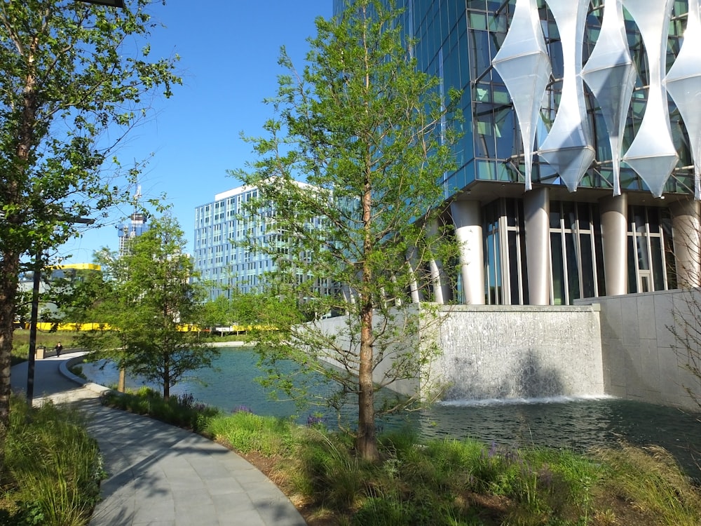 green trees near white building during daytime