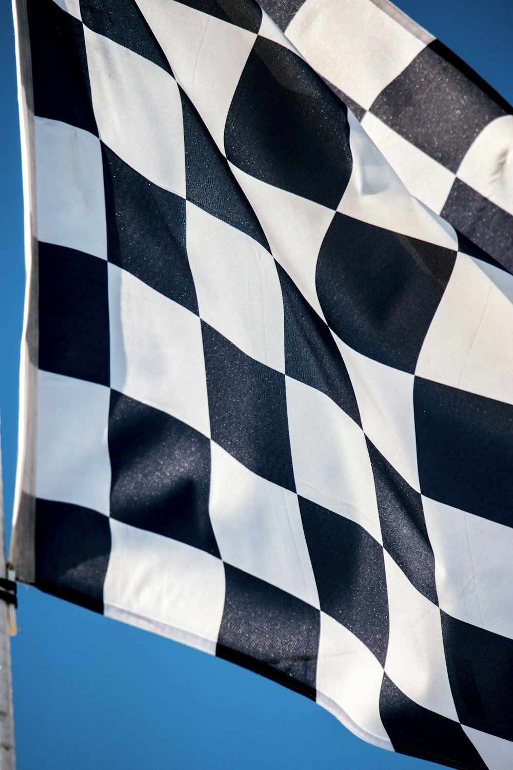 blue and white striped textile