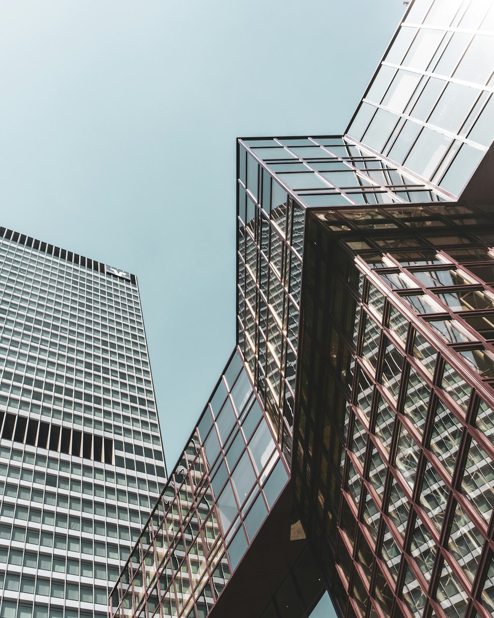 low angle photography of high rise building