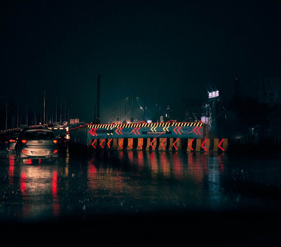 Long drive on a rainy night