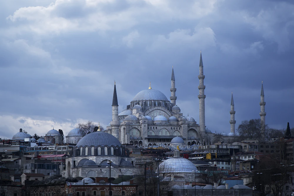 Historic domed architecture in Istanbul