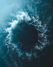 blue and white water splash