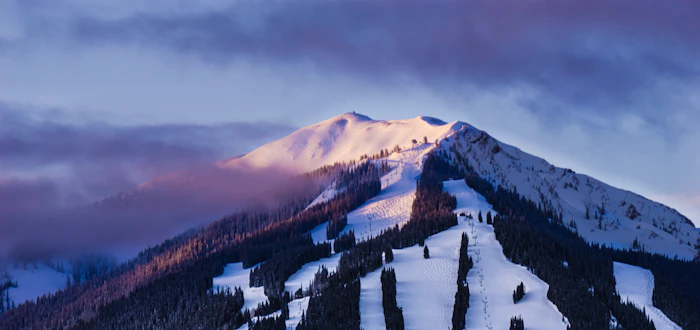 Mountain at first light