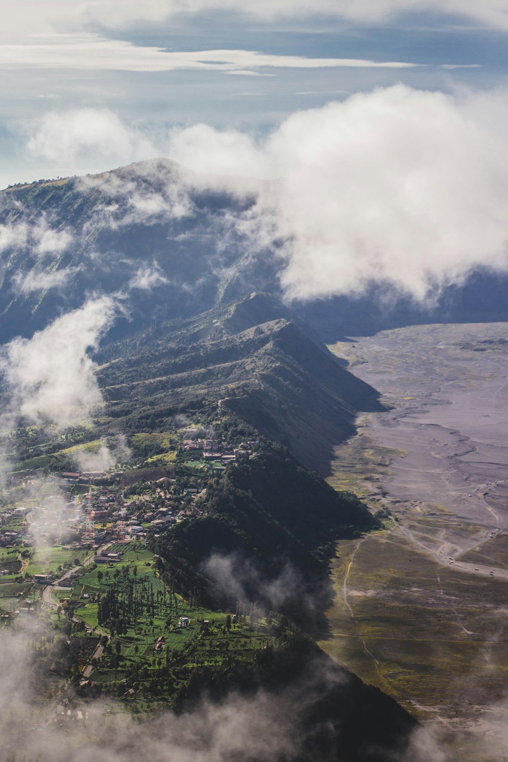 aerial view of green trees and mountains during daytime