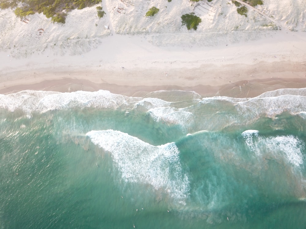 ocean waves crashing on shore during daytime