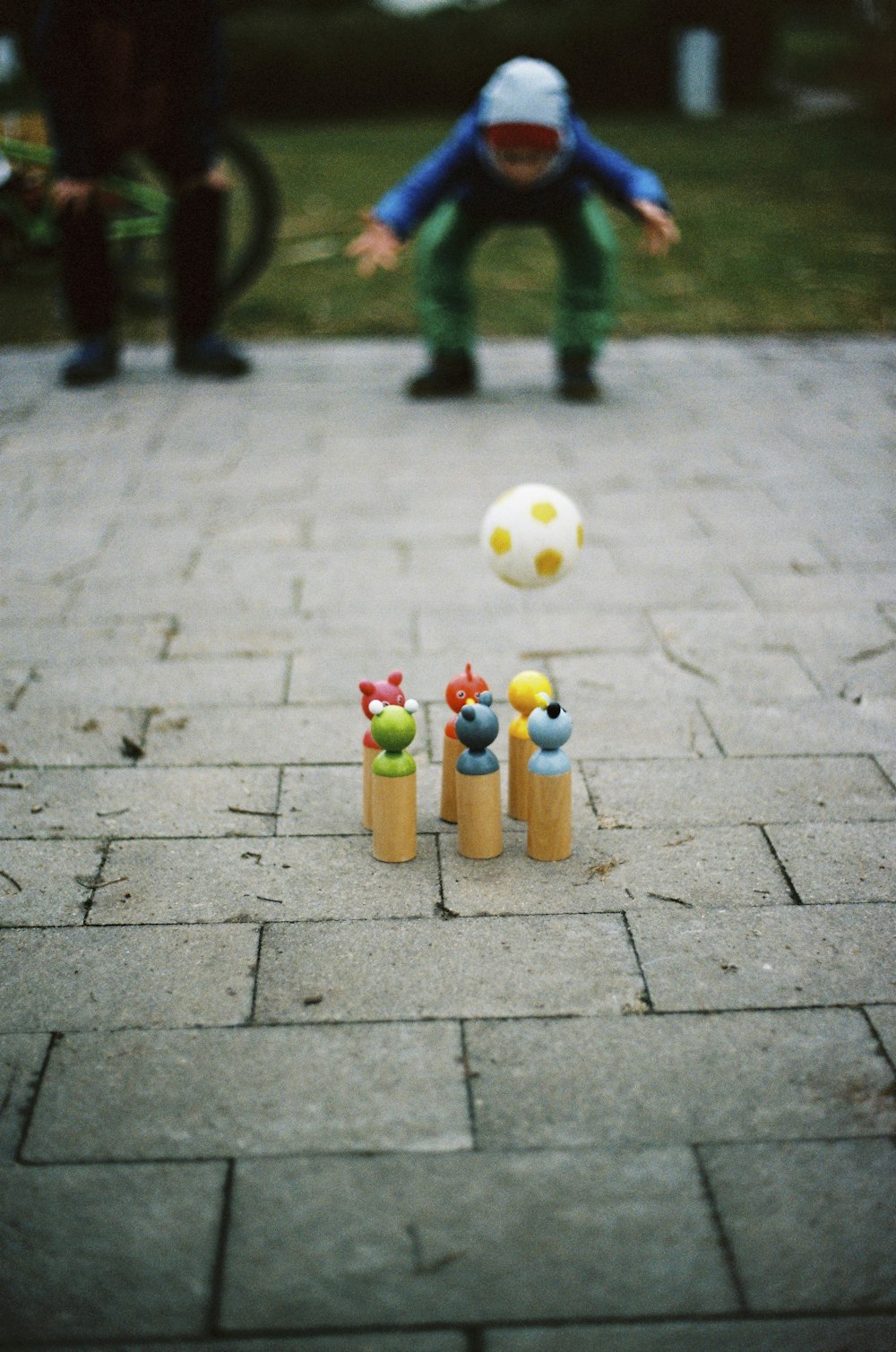 yellow and green plastic toy