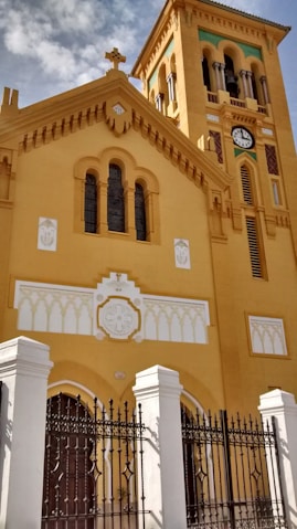brown and white concrete building