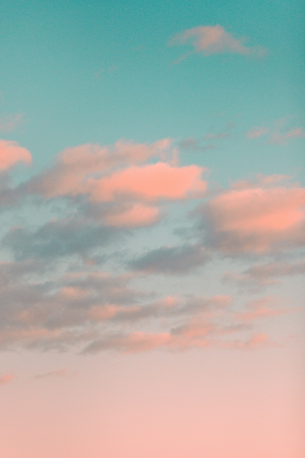 orange and blue cloudy sky