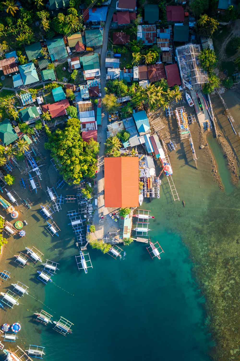 aerial view of buildings and trees during daytime