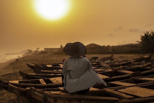 sunset in Ghana on a holiday planned by Francesco Margaretini