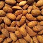 brown and yellow almond nuts