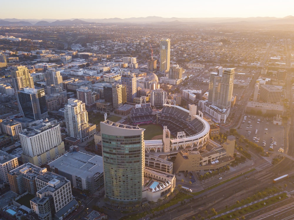 aerial view of city buildings during daytime