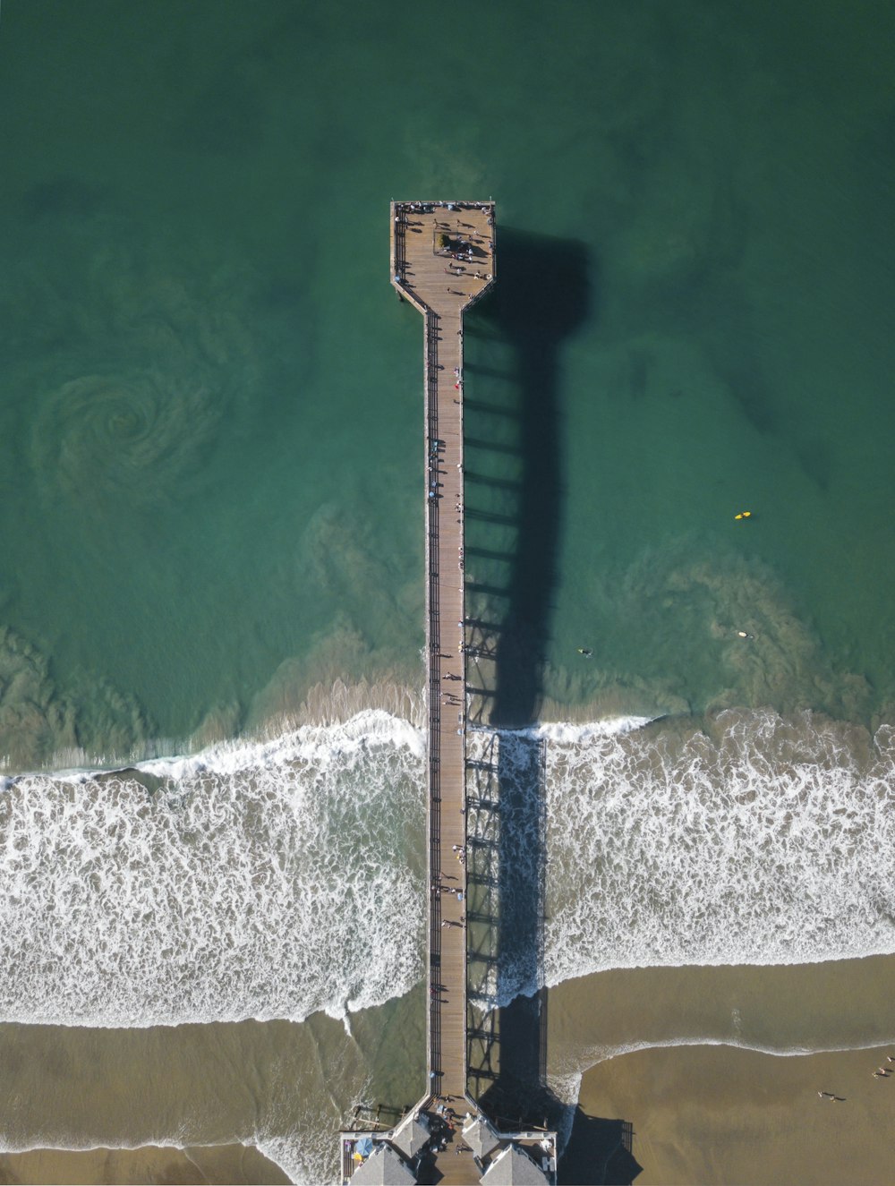 aerial view of brown wooden guitar